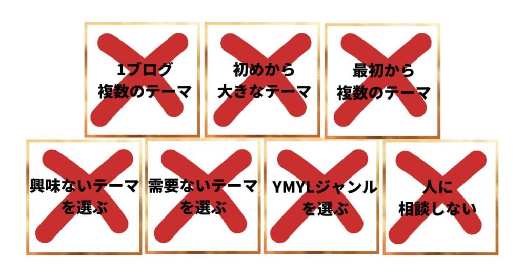 ブログテーマを決める時の注意点7つ