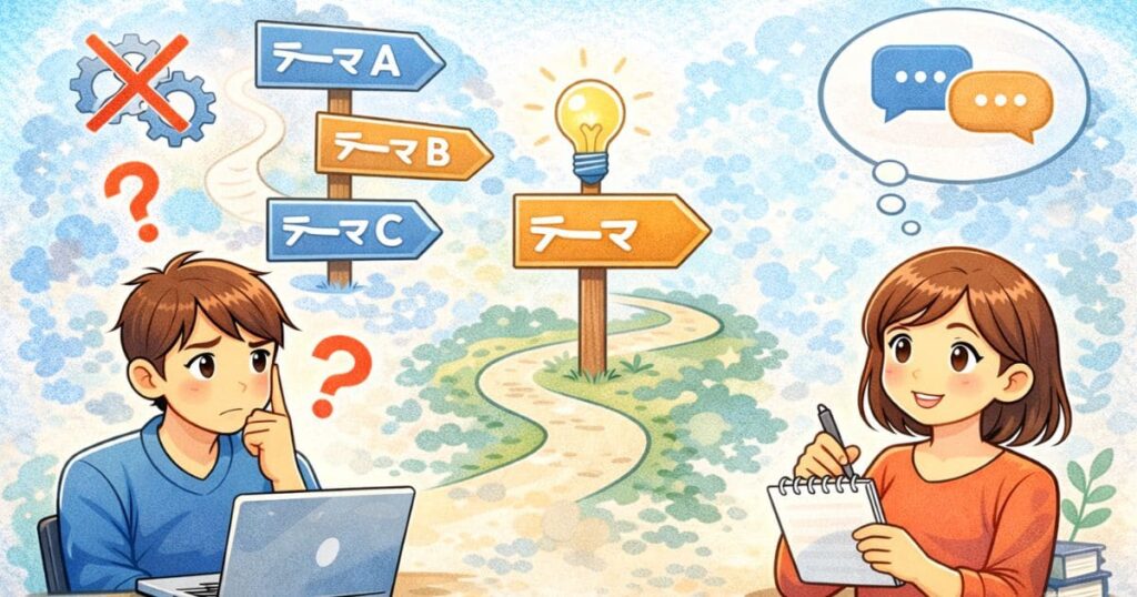 最初に決めるテーマ思考