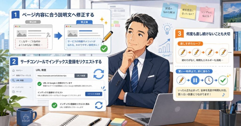 メタディスクリプションが反映されないときの対処法