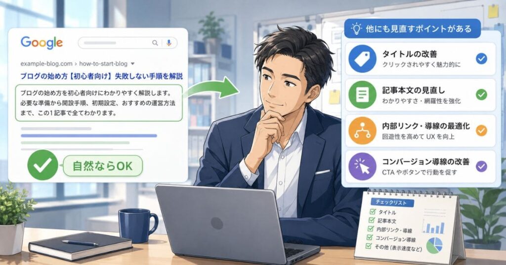メタディスクリプションに時間をかけすぎなくていい理由