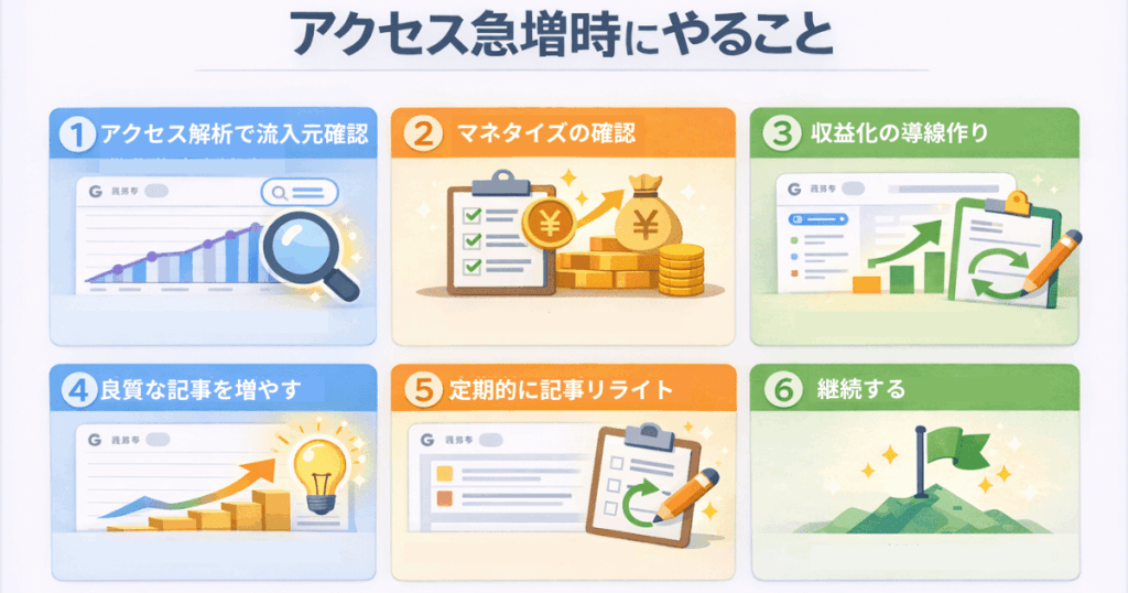 アクセス急増時にやること