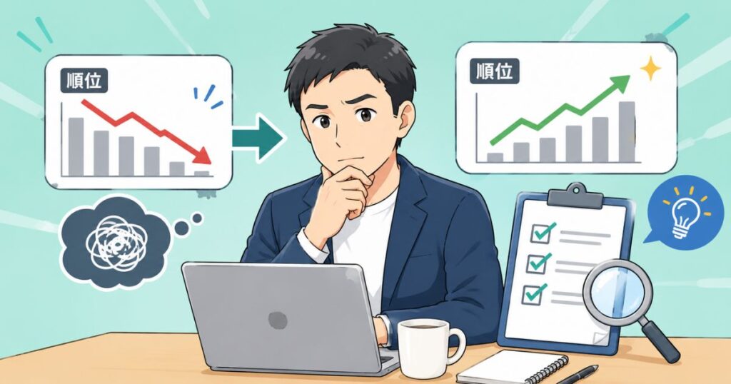 リライト後に順位が下がったときの対処法