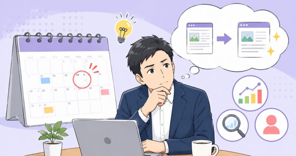 ブログ記事をリライトするタイミング