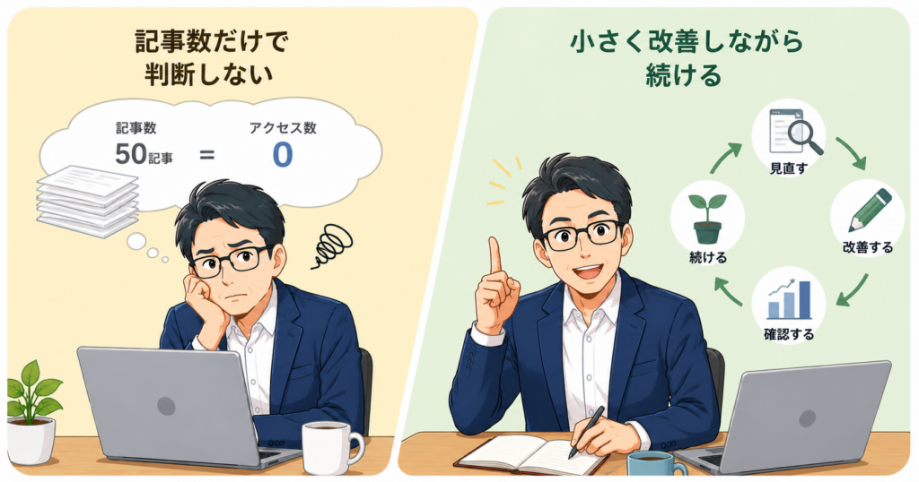 アクセスゼロでもブログを続けるコツ