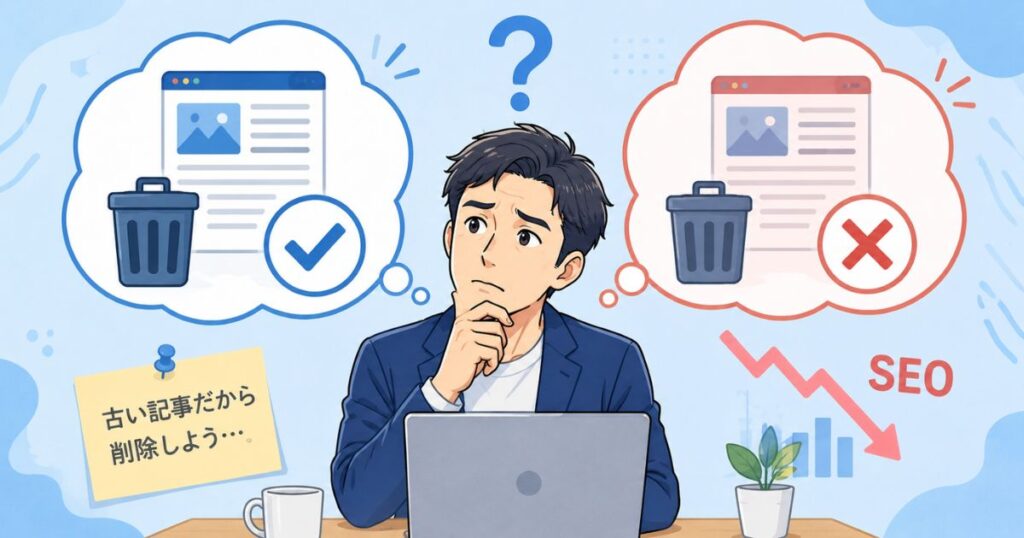 ブログ記事の削除はSEOに悪影響がある？