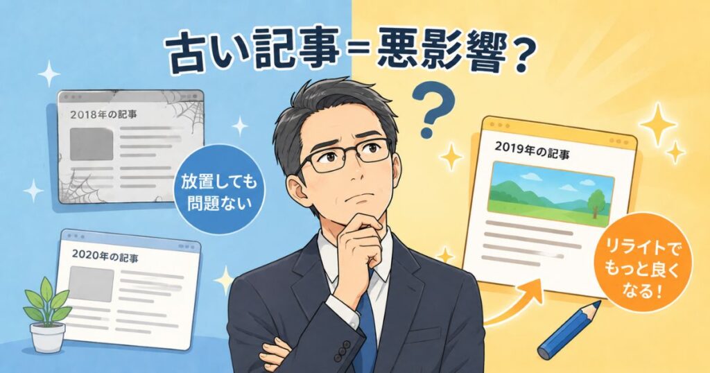 古い記事はSEOに悪影響なのか