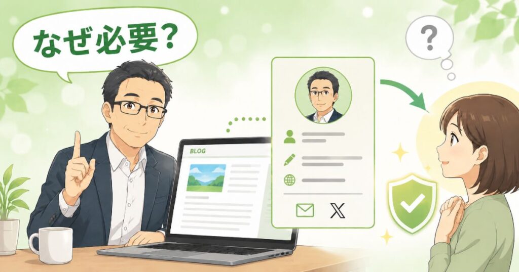 ブログに運営者情報が必要な理由